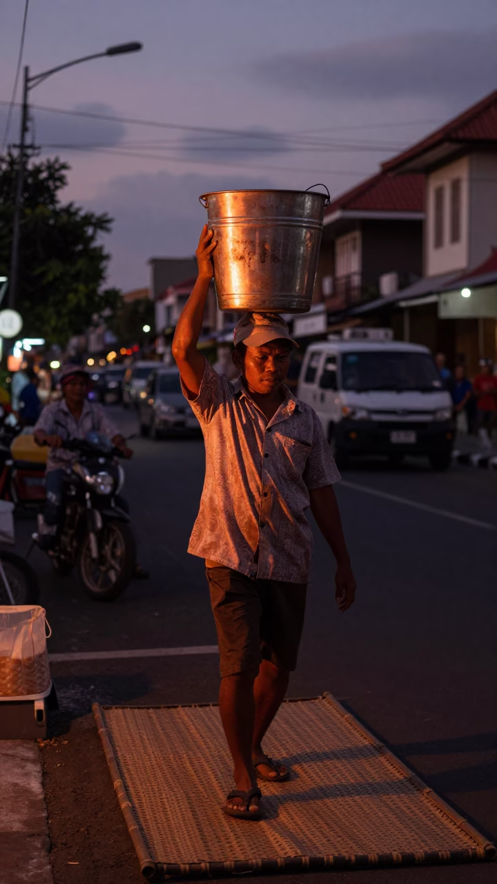 Denpasar Copper Light at Copper-toned Light Before Dusk in in Denpasar, Indonesia
