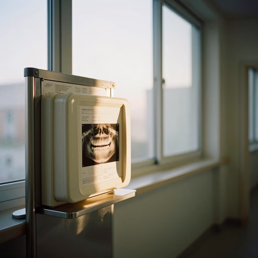 Dental X Ray Sensor Dock in Hospital Corridor in inside a hospital corridor near Odense