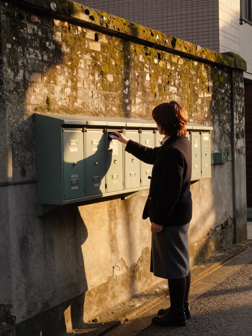 Depositing Mail in Sapporo in in Sapporo, Japan