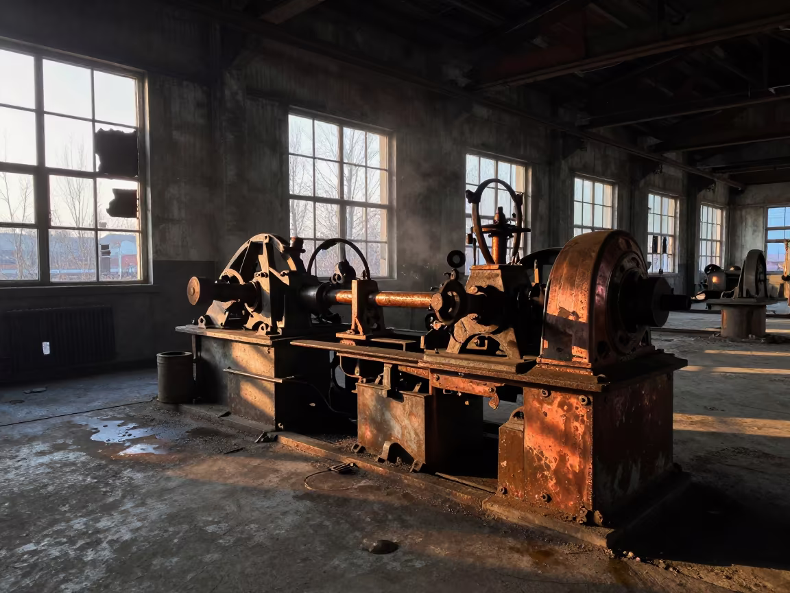 Derelict Match Factory Rail Yard Mirpur in at a rail yard near Mirpur