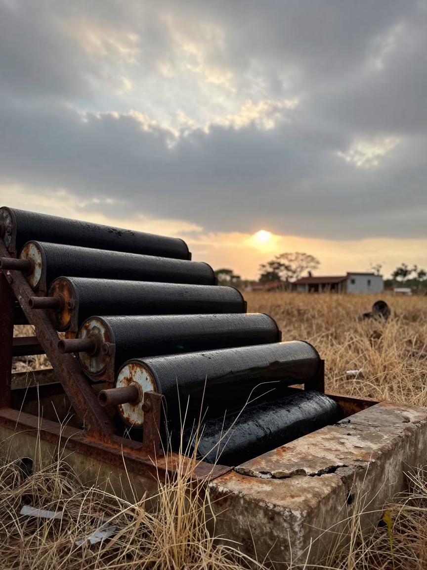 Derelict Printing Works Malawi Dry Season in in Malawi