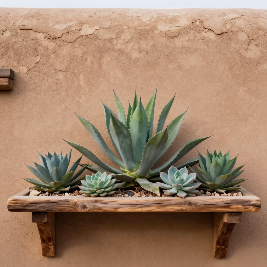 Desert Succulents in Santa Fe in in Santa Fe, United States