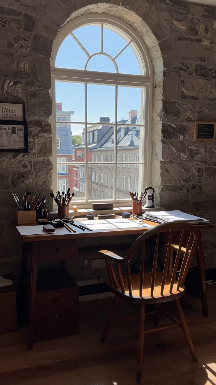 Desk Workspace in Quebec City in in Quebec City, Quebec, Canada