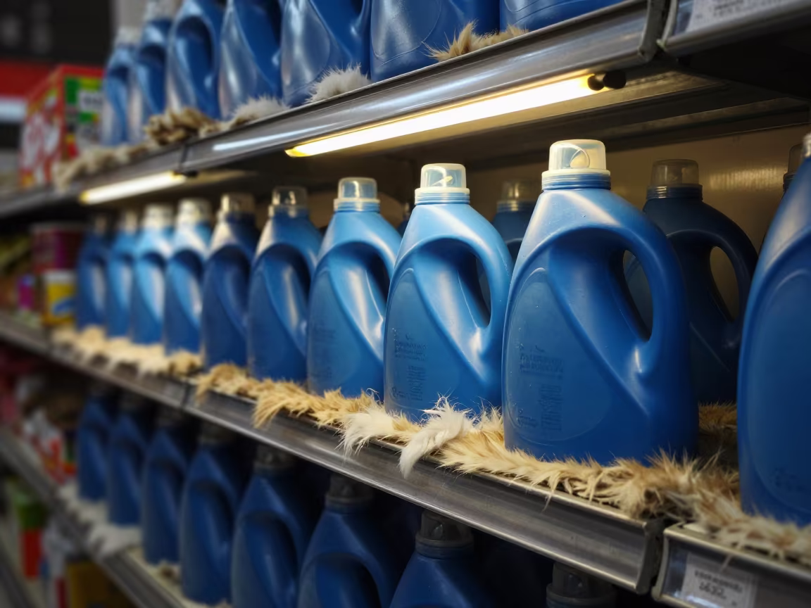 Detergent Shelf With Fur In Patna Pet Store in inside a pet store aisle in Patna