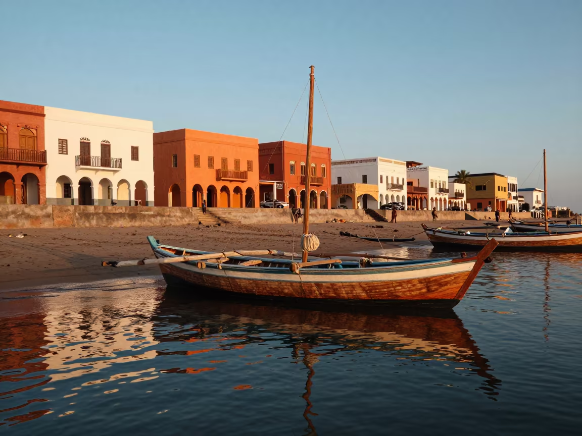 Dhow Fleet Anchored Near Mount Eden Causeway in on a wind-open causeway near Mount Eden, Auckland