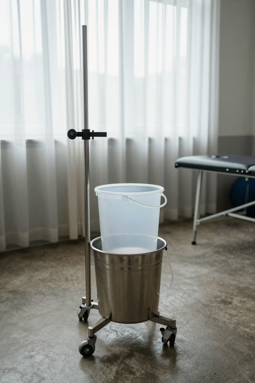 Dialysis Stand in Beira Rehab Gym in inside a rehabilitation gym in Beira