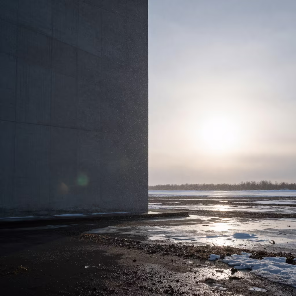 Diamond Dust and Sunlit Snow Near Anchorage in near Anchorage