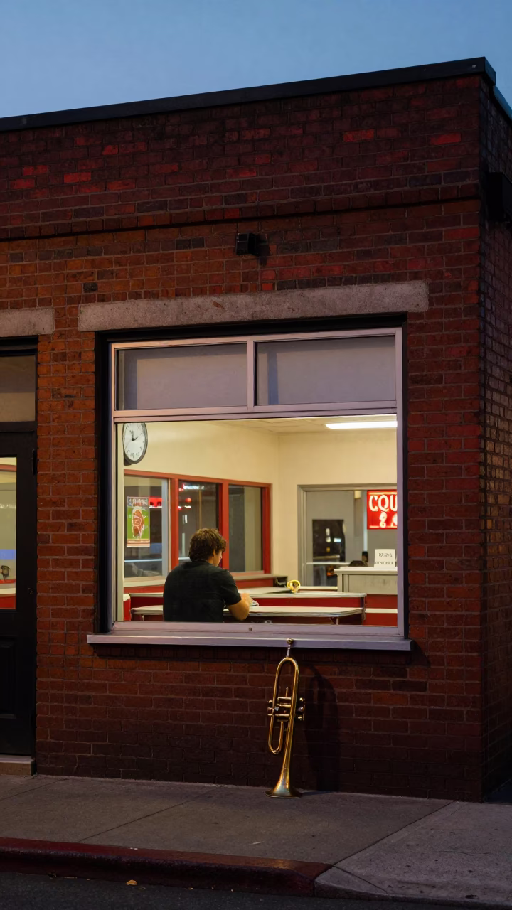 Diner Counter at Twilight in Nashville in in Nashville, Tennessee, United States
