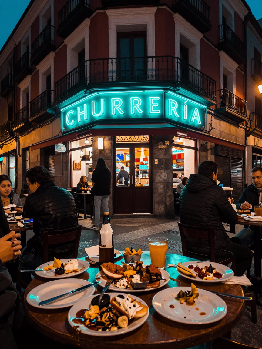 Dining Debris in Madrid in in Madrid, Spain