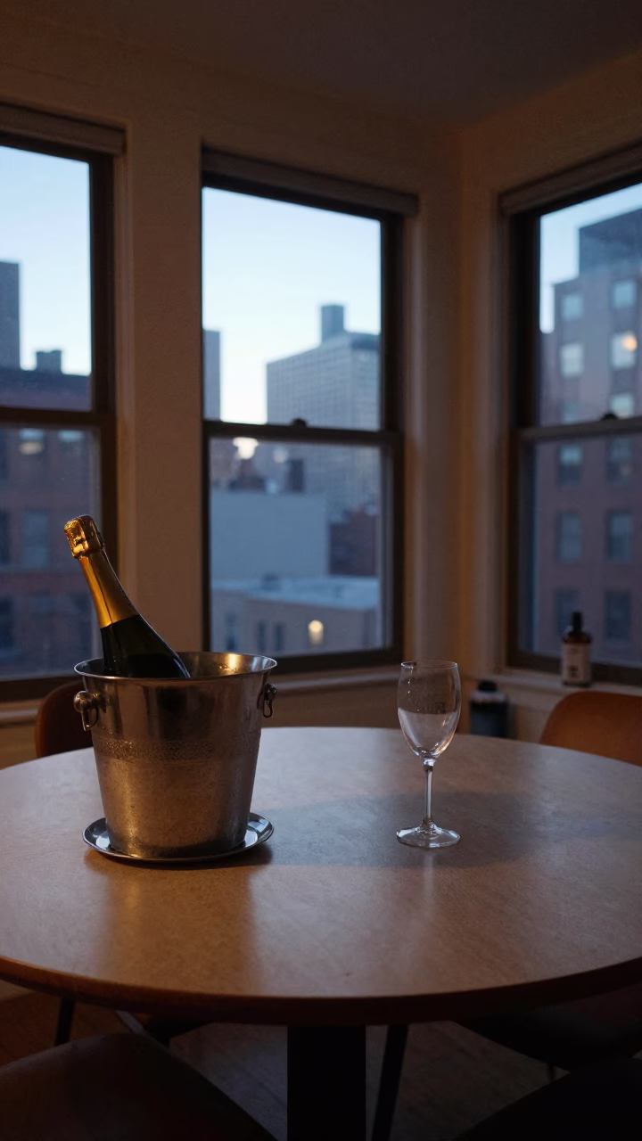 Dining Table in New York at The Early Evening Light in in New York, New York, United States