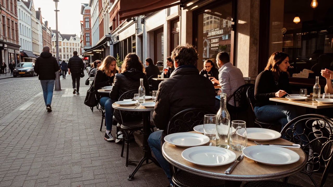 Dining Terrace in Brussels in in Brussels, Belgium