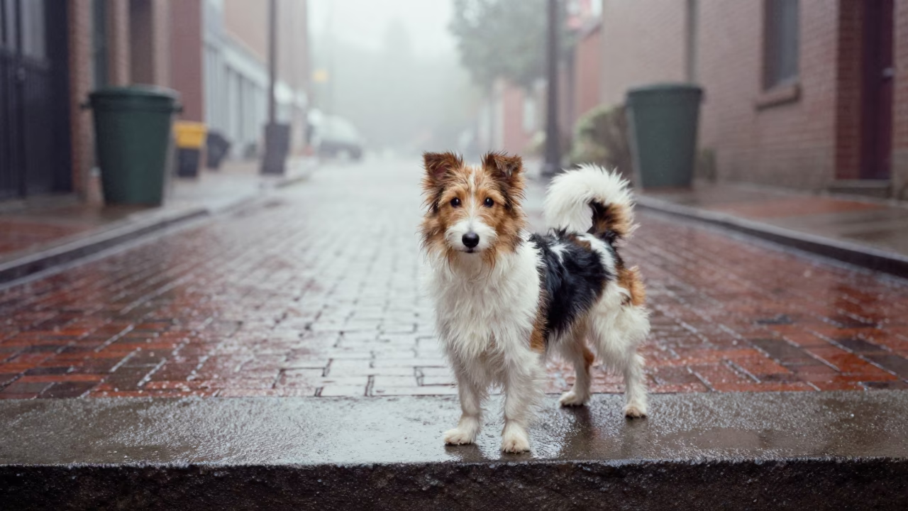 Dinmont Terrier in Portland in in Portland, Oregon, United States