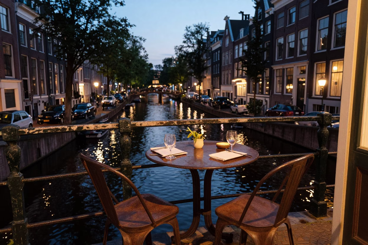 Dinner Scene in Amsterdam in in Amsterdam, Netherlands