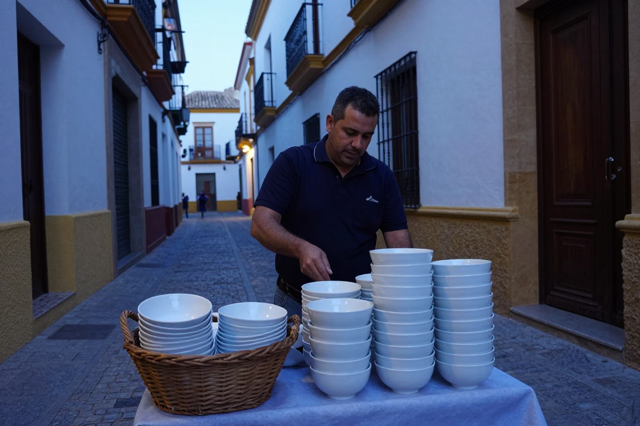 Dinner Service in Seville in in Seville, Spain