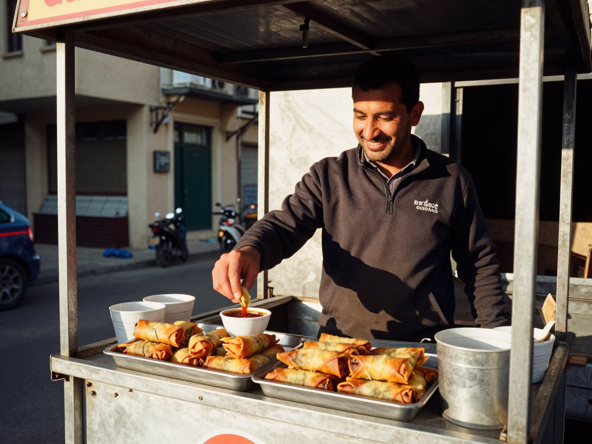 Dipping Sauce in Beirut at The Late Morning Light in in Beirut, Lebanon