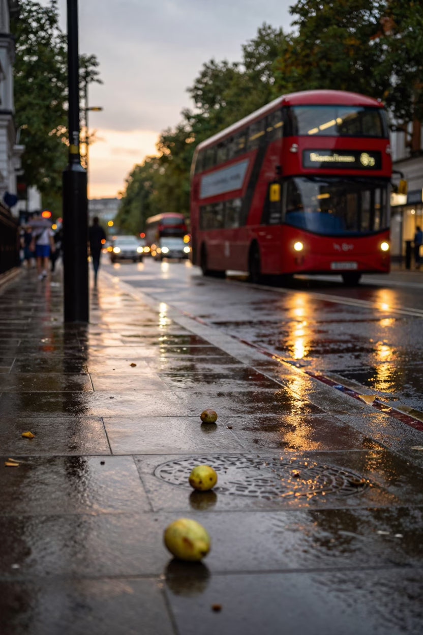 Discarded Fruit in London in in London, United Kingdom