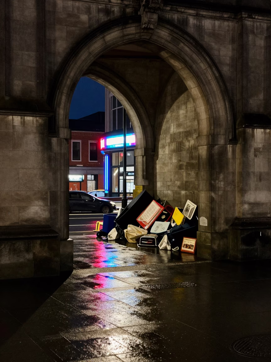 Discarded Items in Christchurch in in Christchurch, New Zealand