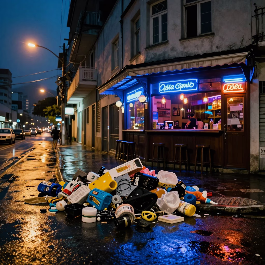 Discarded Items in Rio De Janeiro in in Rio de Janeiro, Brazil