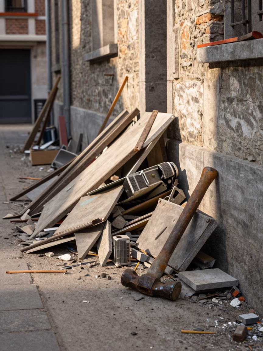 Discarded Tools in Brussels in in Brussels, Belgium