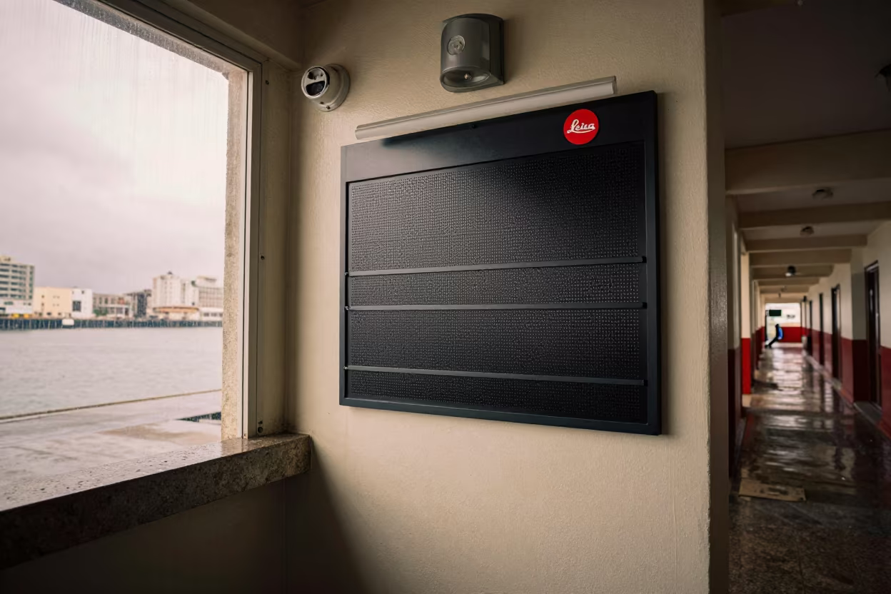 Dispatch Office Magnet Board Havana Dock Light in inside a dispatch office above the dock in Callejon de Hamel, Havana