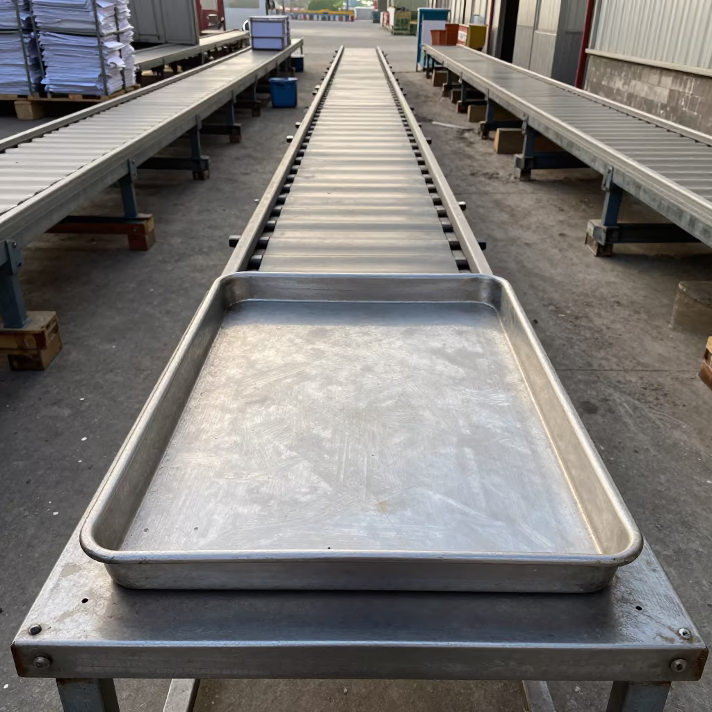 Dispatch Stamp Tray in Lahore Warehouse in inside a cross-dock lane in Lahore