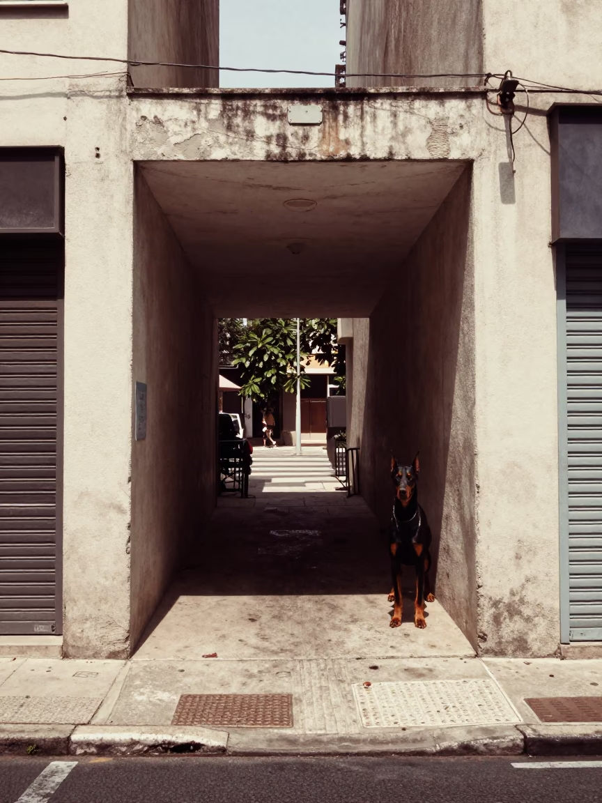 Doberman in São Paulo in in São Paulo, Brazil