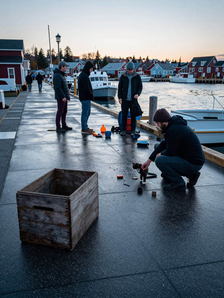 Dock Activity in Halifax in in Halifax, Nova Scotia, Canada