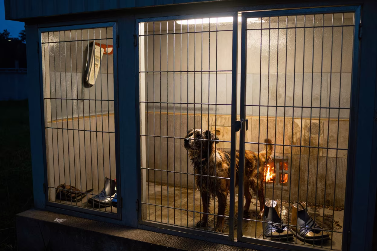 Dog Bootie Drawer in Buea Night Wash in at a self-serve dog wash station in Buea
