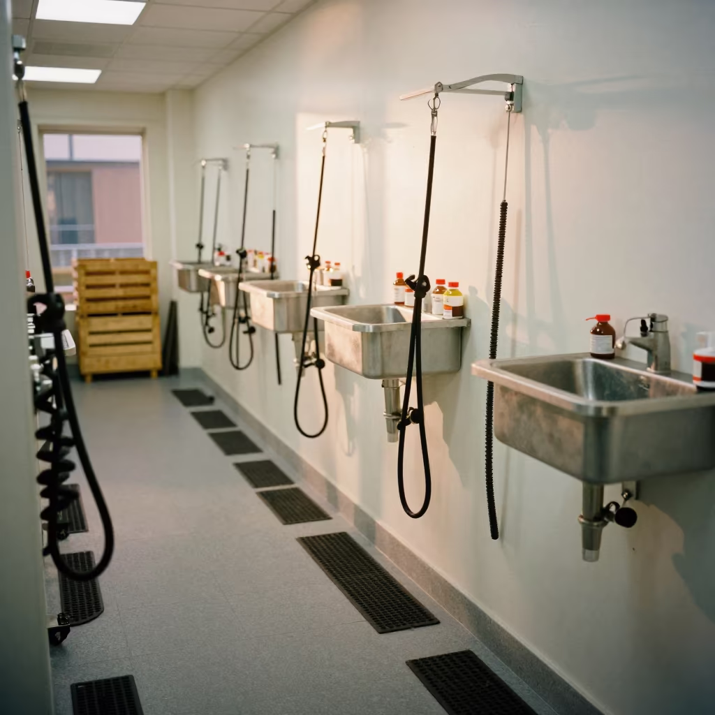 Dog Grooming Station in Wolverhampton Kennel Corridor in in a boarding kennel corridor in Wolverhampton