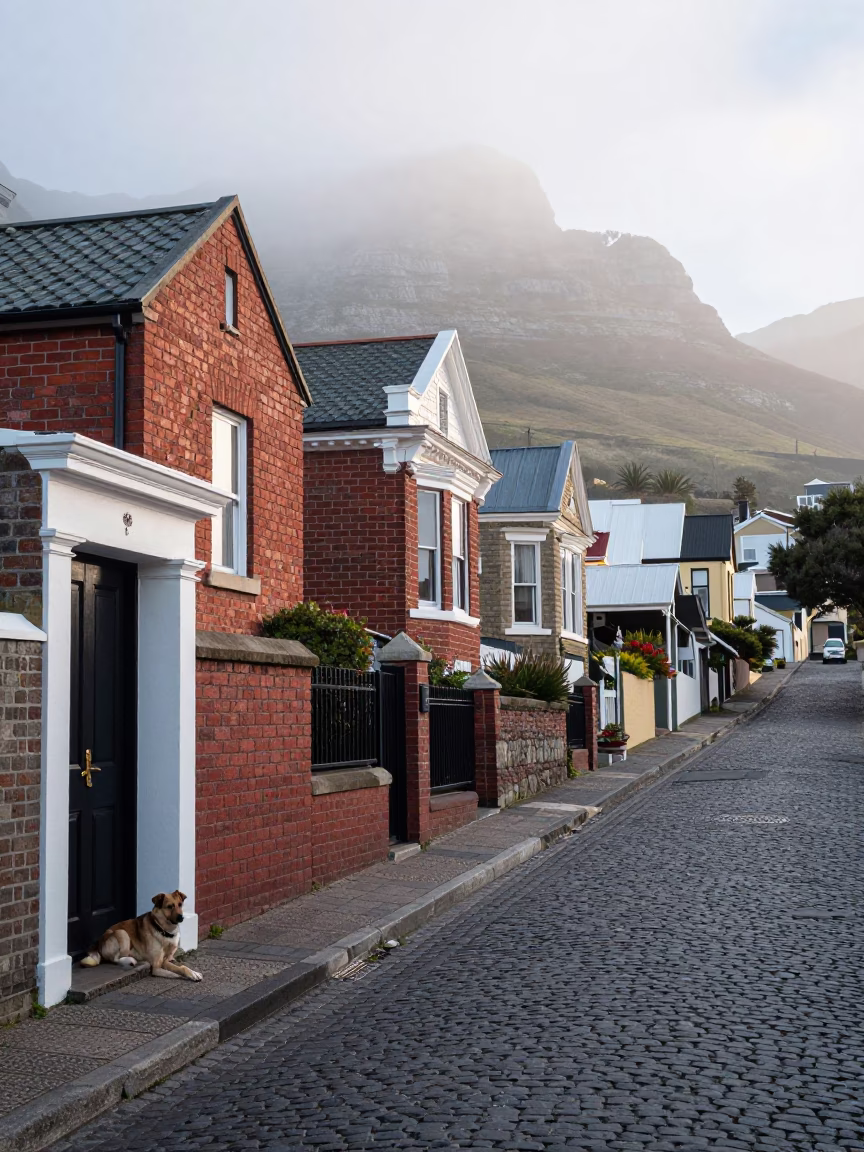 Dog in Cape Town in in Cape Town, South Africa