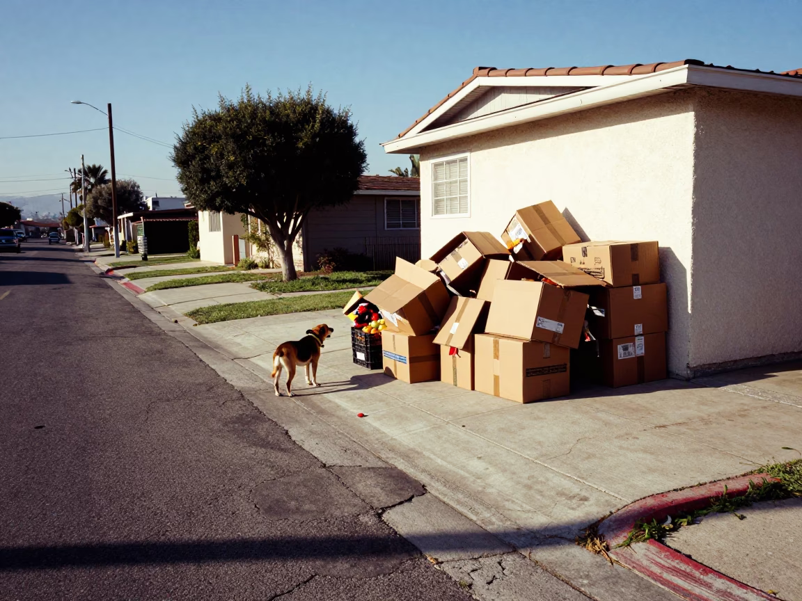 Dog in Los Angeles in in Los Angeles, California, United States