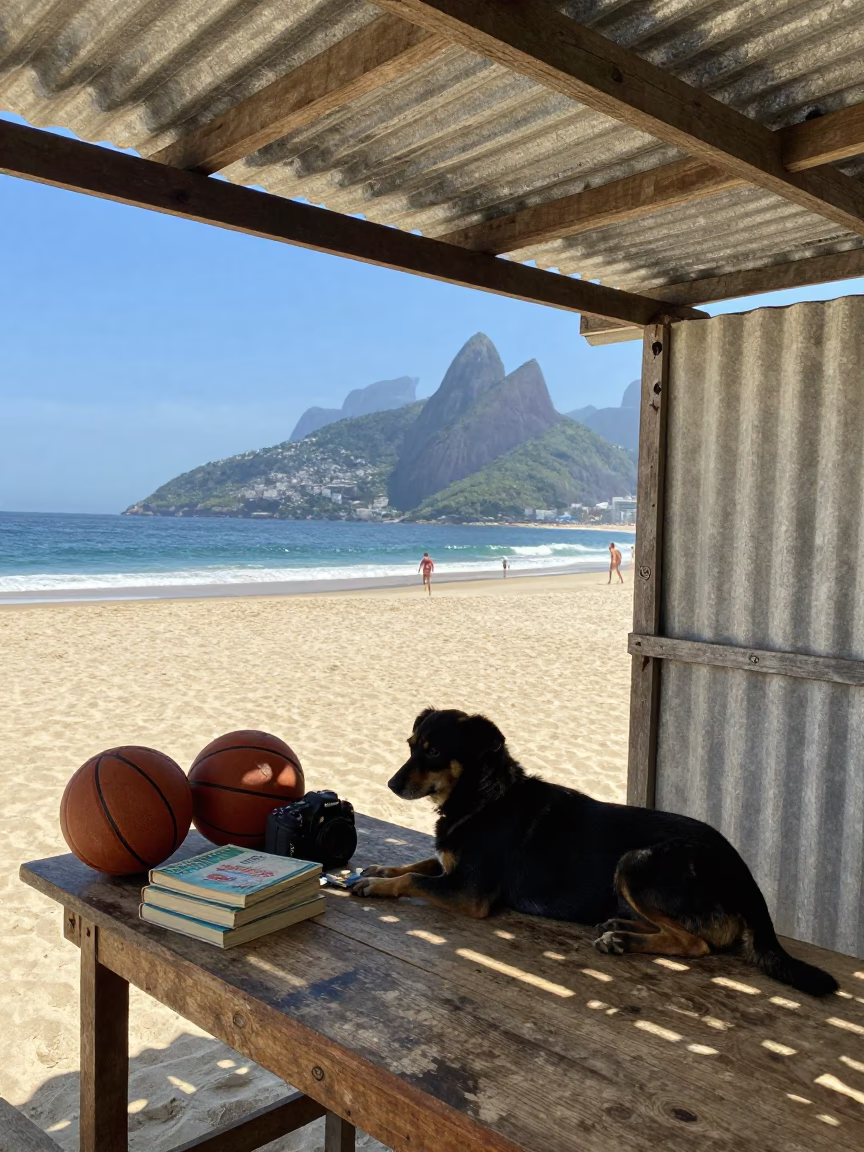 Dog in Rio De Janeiro in in Rio de Janeiro, Brazil