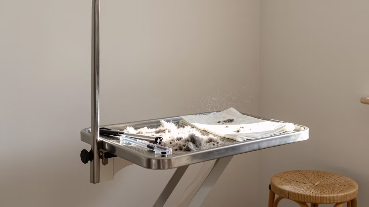 Dog Nail Grinding Dock in Heraklion Adoption Room in inside an adoption room in Heraklion