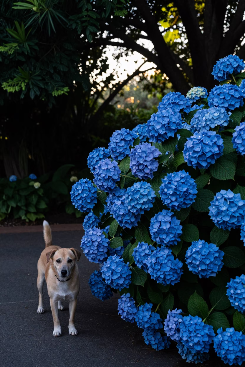 Dog Pausing in Cape Town in in Cape Town, South Africa