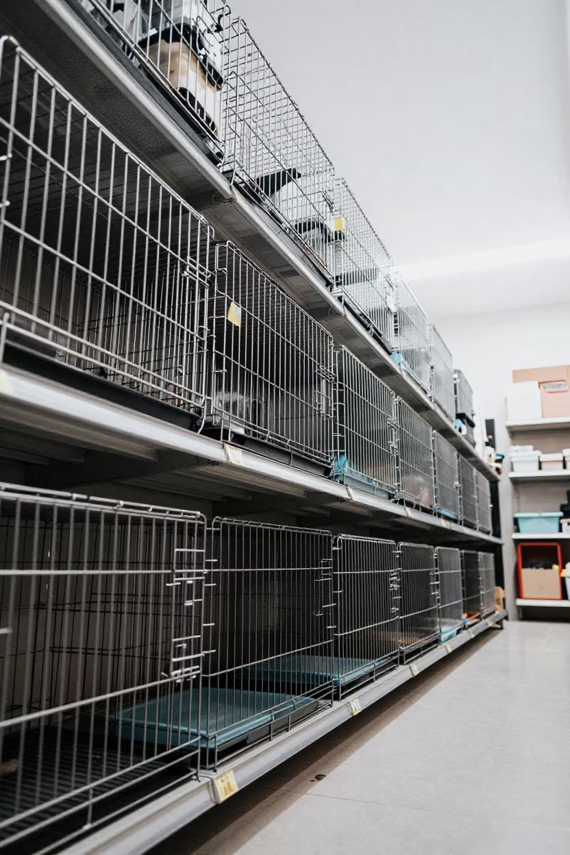 Dog Puzzle Shelf in Pet Store Aisle in inside a pet store aisle near Surat