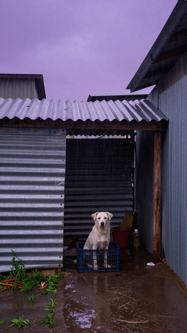 Dog Sheltering in Cape Town in in Cape Town, South Africa