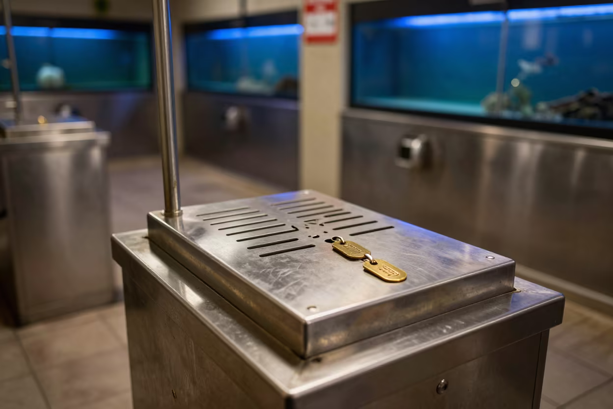 Dog Tag Engraving Station Night Service in at a self-serve dog wash station in Navi Mumbai