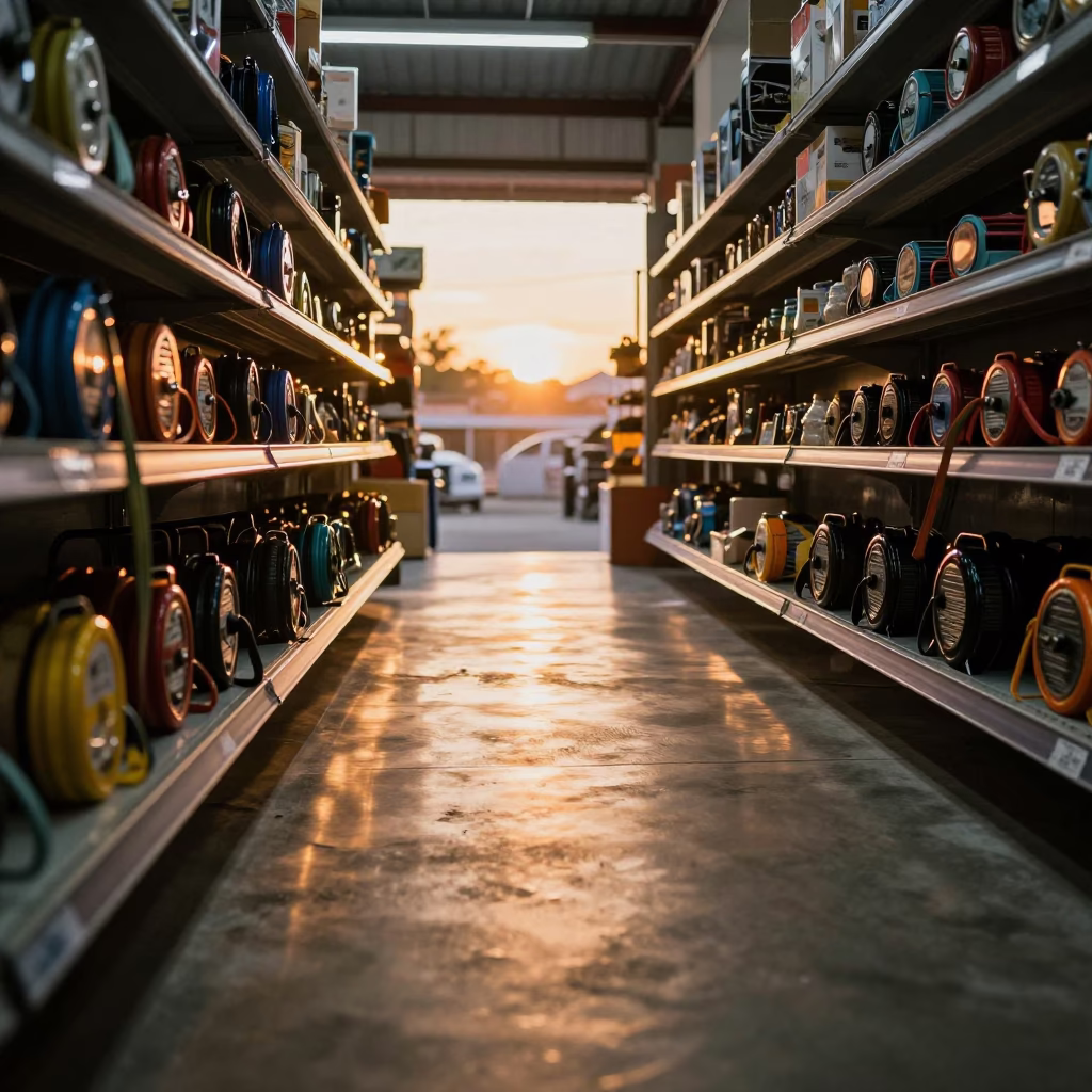 Dog Training Reel in Lombok Pet Store Sunset in inside a pet store aisle in Lombok