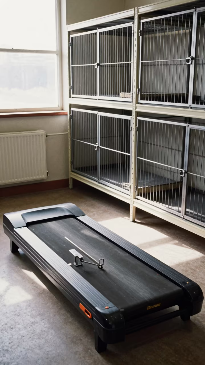 Dog Treadmill Clip Drawer Near Malakal in inside an adoption room near Malakal