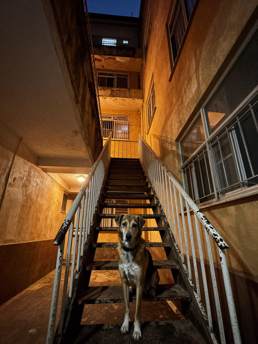 Dog Waiting in Accra in in Accra, Ghana