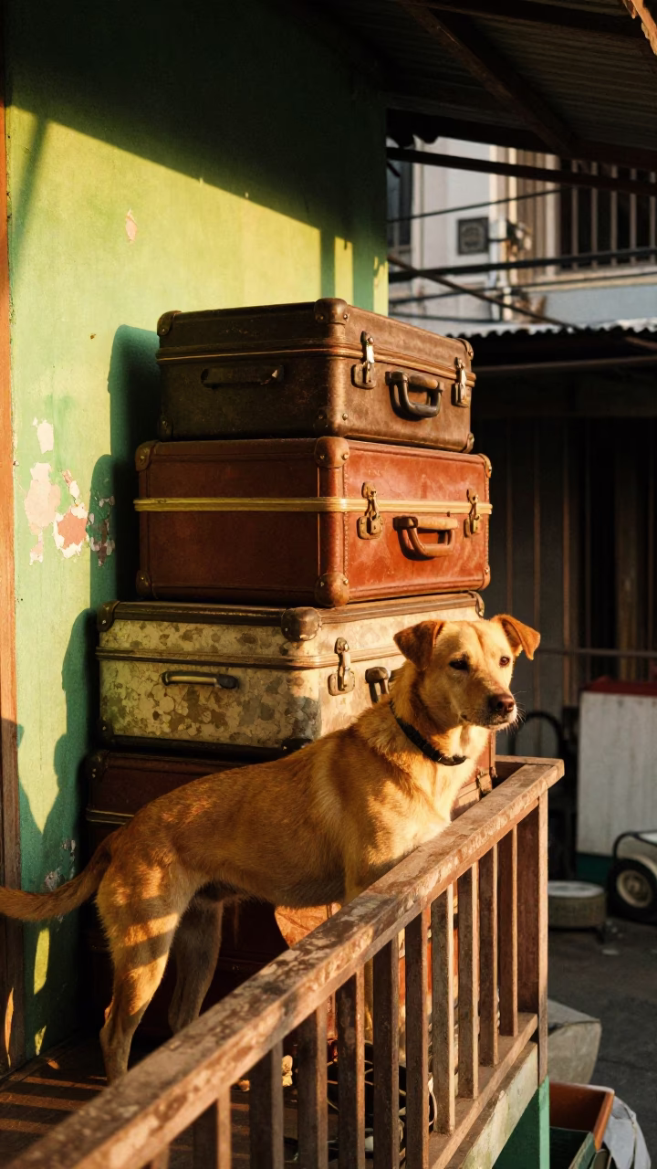 Dog Waiting in Bangkok in in Bangkok, Thailand