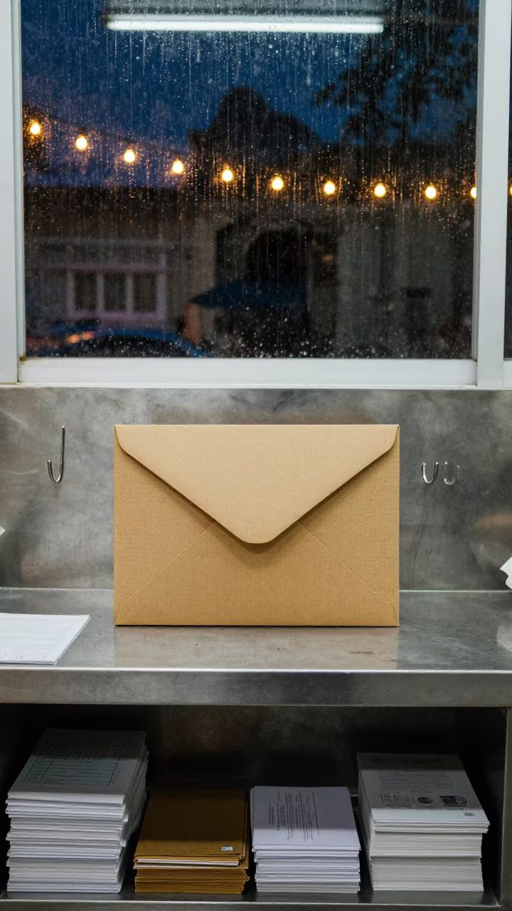 Dog Wash Surrender Box at Night in at a self-serve dog wash station in Kuantan
