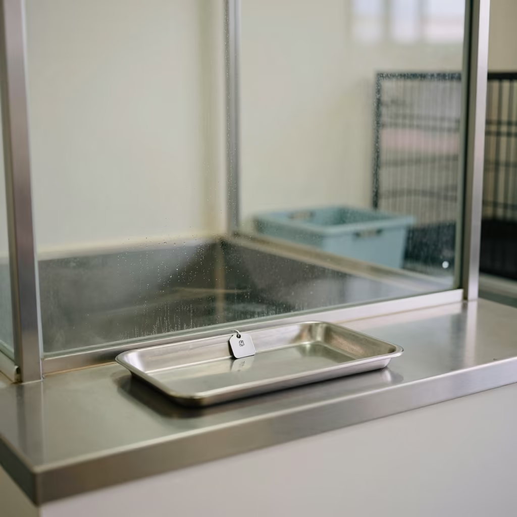 Dog Wash Tag Tray Noon Light Ksar el-Kebir in at a self-serve dog wash station in Ksar el-Kebir