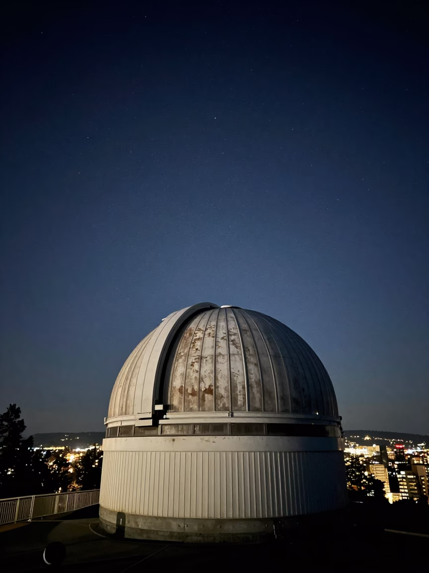 Dome Ajar at The Deepest Night Sky Light in Seattle in in Seattle, Washington, United States