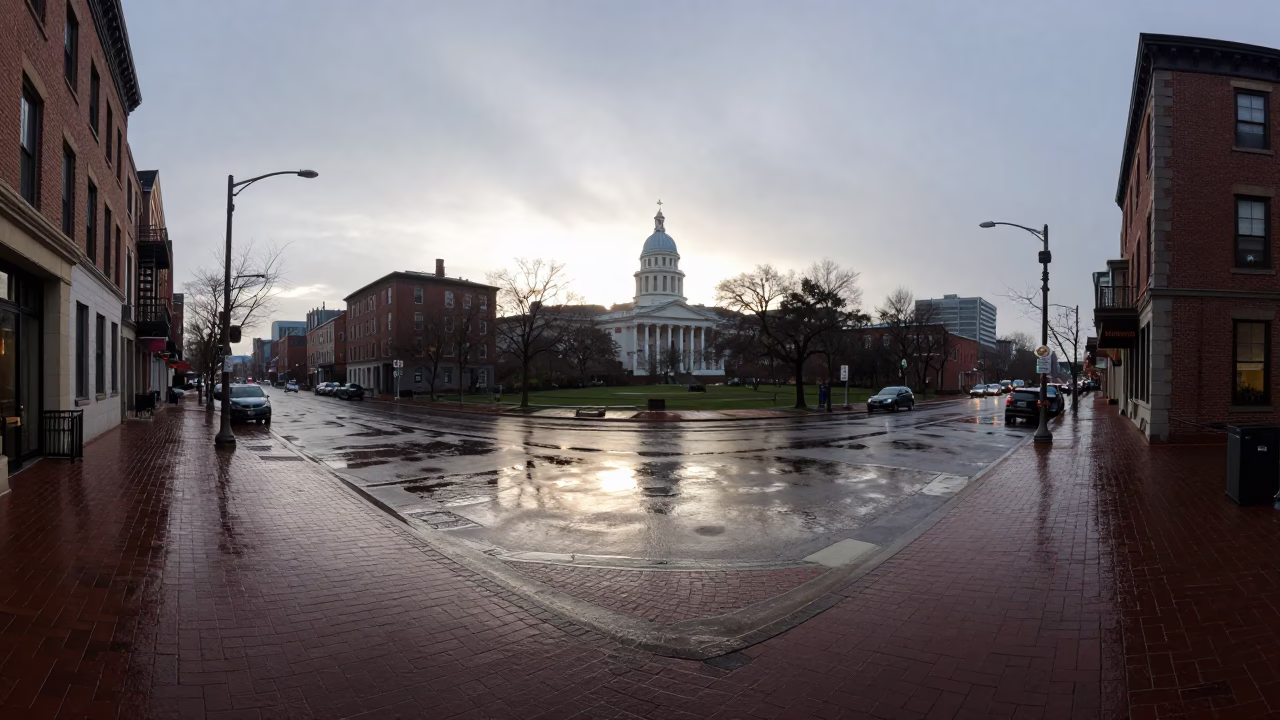 Dome Reflection in Boston in in Boston, Massachusetts, United States