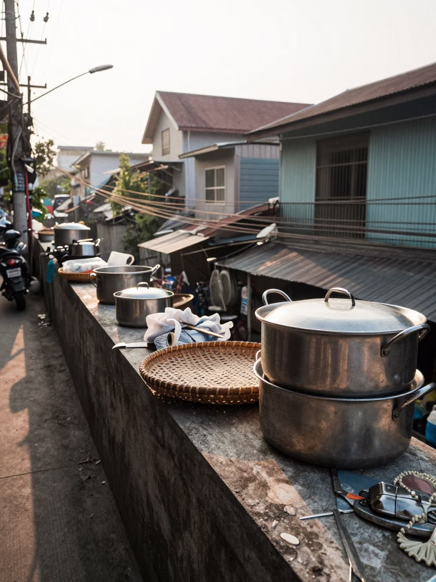 Domestic Clutter in Bangkok in in Bangkok, Thailand