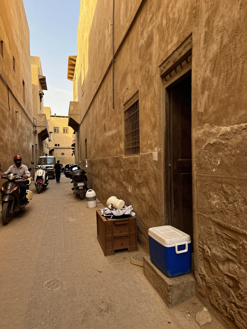 Domestic Clutter in Luxor in in Luxor, Egypt