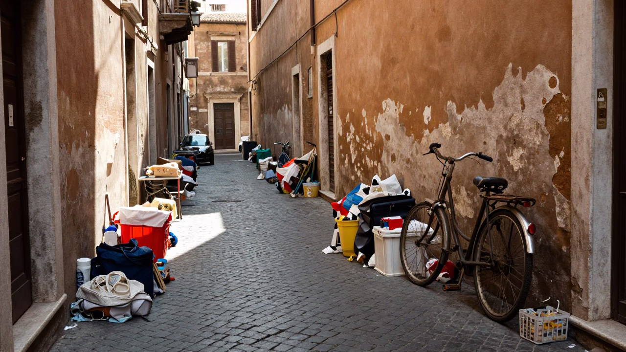 Domestic Clutter in Rome in in Rome, Italy