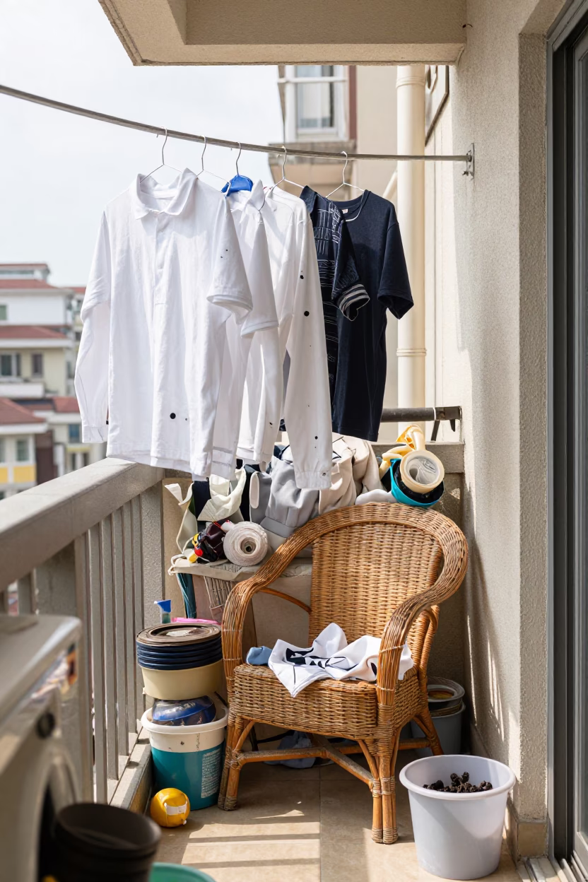 Domestic Clutter in Shanghai in in Shanghai, China