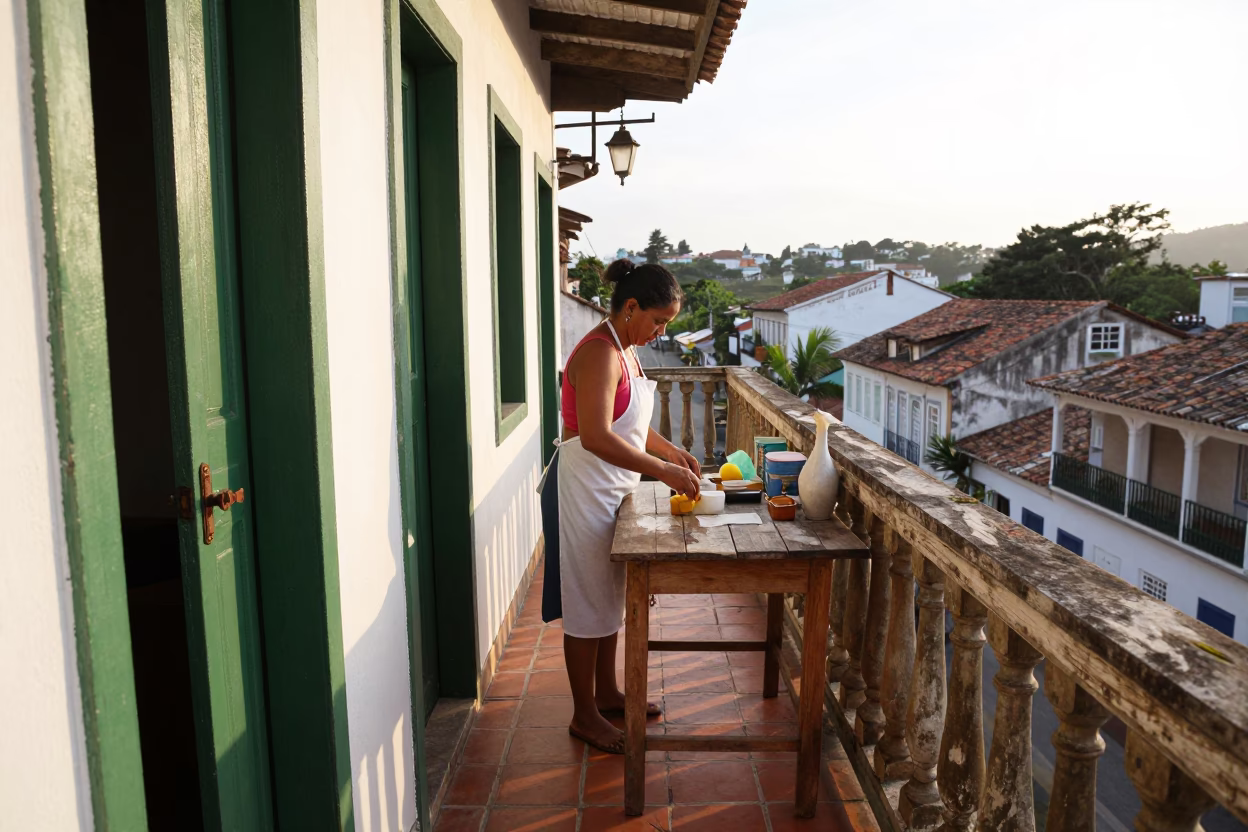Domestic Routine in Salvador in in Salvador, Brazil